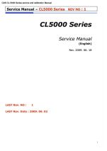 CL-5000 Series service and calibration